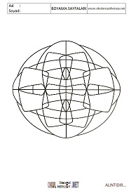 Mandala boyama sayfaları